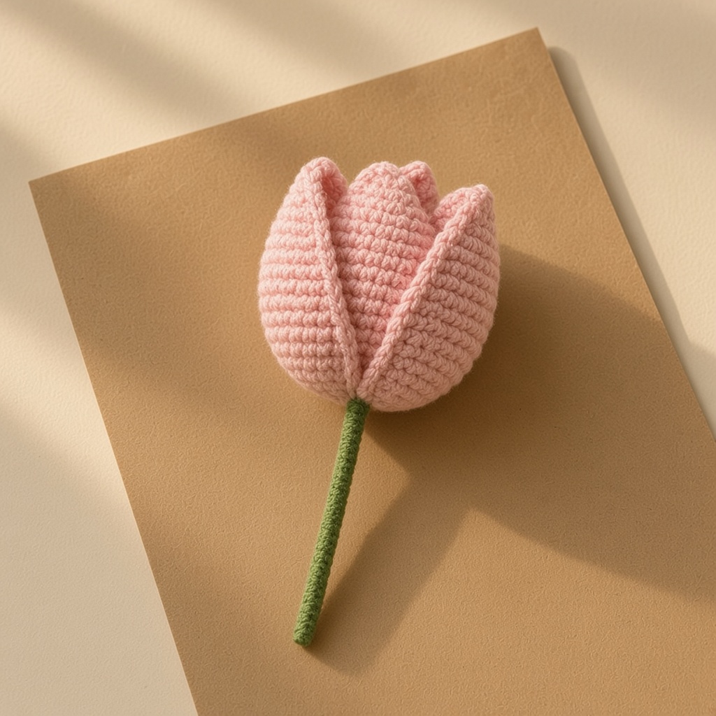 Handmade crochet Tulip single by Moss & Yarn, Bhubaneswar